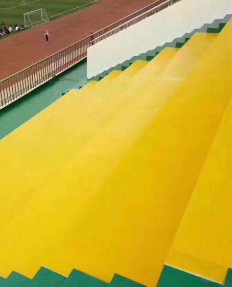 港南球场台阶翻新修补改造